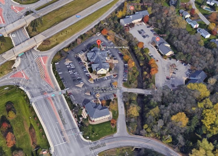Crossbridge Office Park (drone view): Retail/Office Commercial Property by Mark IV Enterprises: Rochester, NY